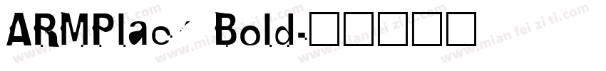 ARMPlaek Bold字体转换